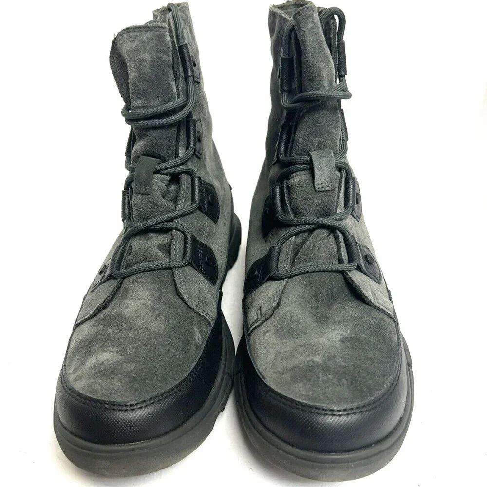 Sorel Men's Explorer Waterproof Winter Boots Black/Gray, Size 8.5 M